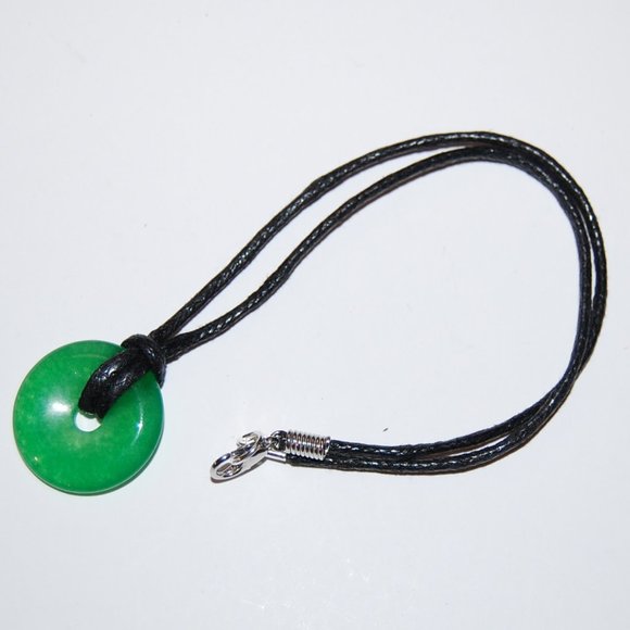 Jade Necklace,Jade Pendant Necklace,Jade Cord Necklace,Green Jade,Men,Wo… - Picture 3 of 3